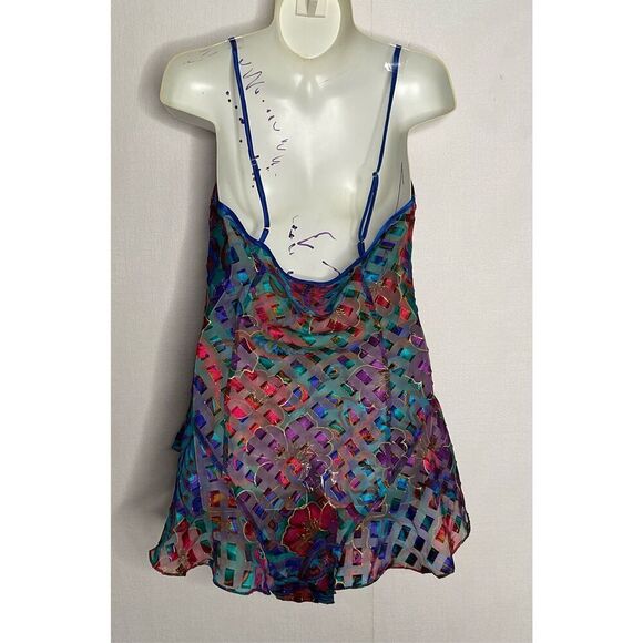 Vintage Victoria's Secret Gold Label Bodysuit Lingerie Teddy One Piece Floral‎ M - Picture 5 of 9